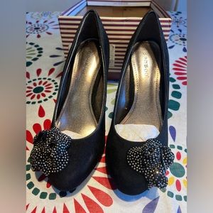 New Bamboo Black Women’s High Heels, Size 7